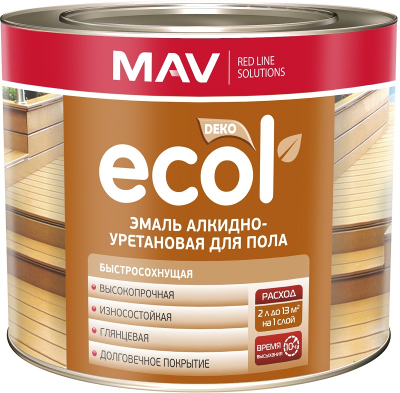 Эмаль ECOL алкидно-уретановая для пола (АУ-2102)